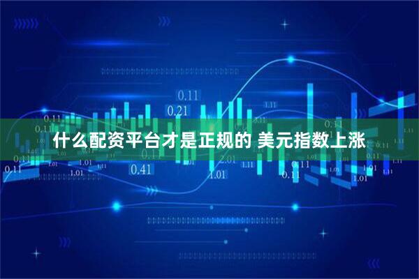 什么配资平台才是正规的 美元指数上涨