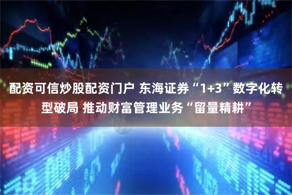 配资可信炒股配资门户 东海证券“1+3”数字化转型破局 推动财富管理业务“留量精耕”